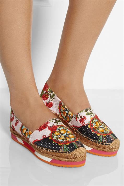 dolce gabbana espadrilles|Dolce & Gabbana brocade espadrilles.